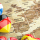 Map and game pieces