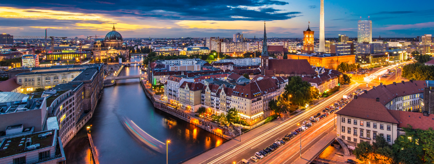 Berlin at dusk