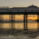 “Low tide at Brighton Beach” by Helen Haden.