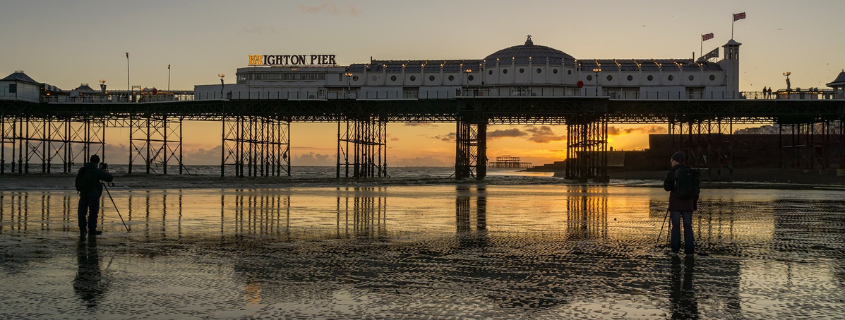 “Low tide at Brighton Beach” by Helen Haden.