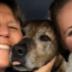 Polly Marshall with her dog Pumpkin and daughter Emilia