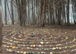 Jaune Evans and Commonweal labyrinth